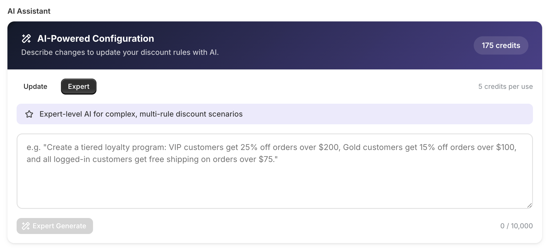 AI-powered configuration assistant